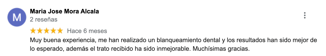 blanqueamiento opiniones maria